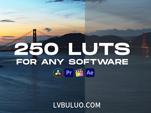 250款复古经典电影大片色彩视频调色预设 250 LUT Color Presets