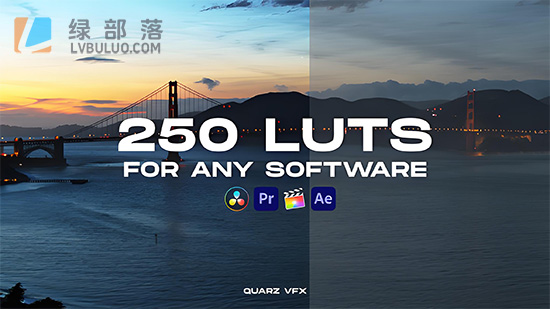 250款复古经典电影大片色彩视频调色预设 250 LUT Color Presets