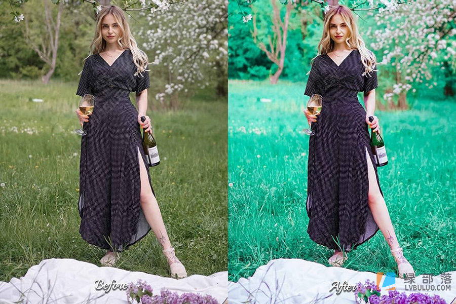 30个明亮鲜艳通透蓝色梦幻户外人像摄影调色预设 30 Fancy Photoshop Actions & LUTs