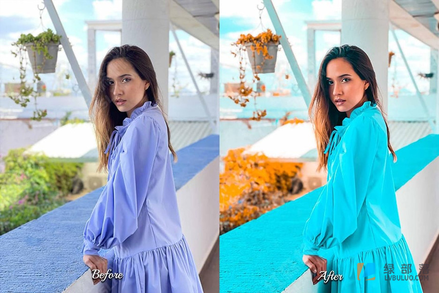 30个明亮鲜艳通透蓝色梦幻户外人像摄影调色预设 30 Fancy Photoshop Actions & LUTs