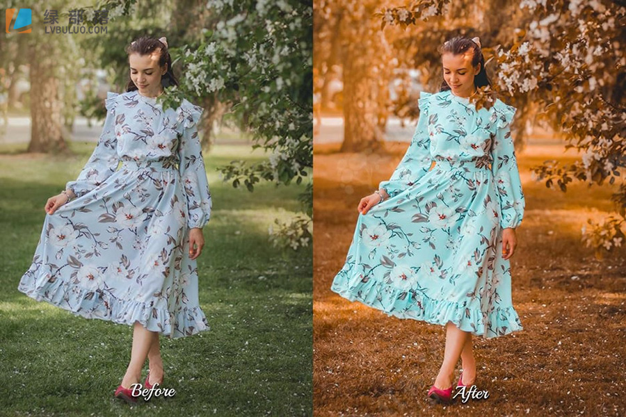 30个明亮鲜艳通透蓝色梦幻户外人像摄影调色预设 30 Fancy Photoshop Actions & LUTs