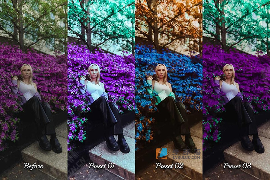 30个明亮鲜艳通透蓝色梦幻户外人像摄影调色预设 30 Fancy Photoshop Actions & LUTs