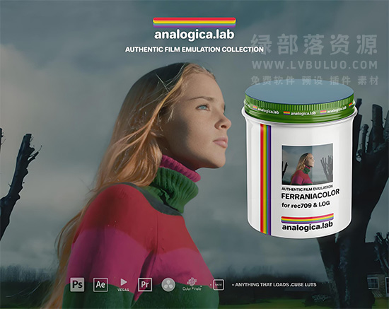 复古胶片色彩Ferrania 彩色35MM胶片颗粒调色预设 Analogica Lab – LUT FerraniaColor 35MM Film Emulation