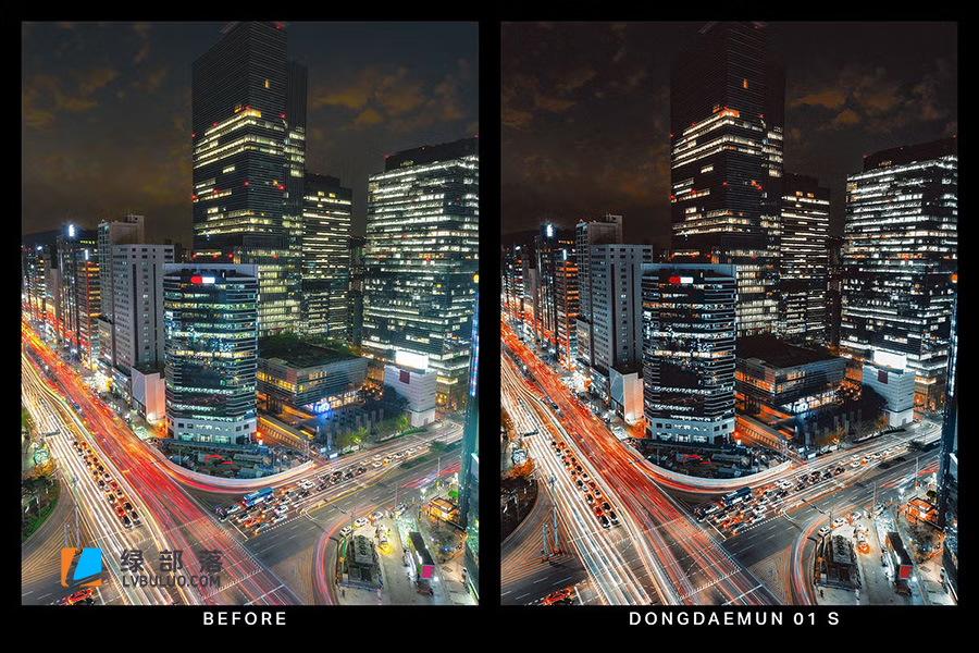 20个黑金城市夜景蓝橙色调调色预设 20 Blue Nights Lightroom Presets