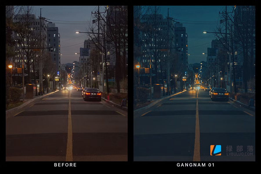 20个黑金城市夜景蓝橙色调调色预设 20 Blue Nights Lightroom Presets