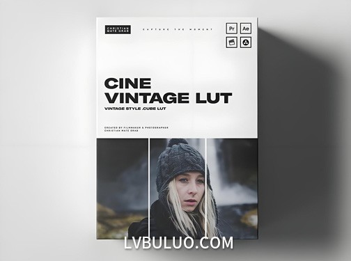 复古电影胶片风格视频调色预设 Christian Mate Grab – Cine Vintage LUT