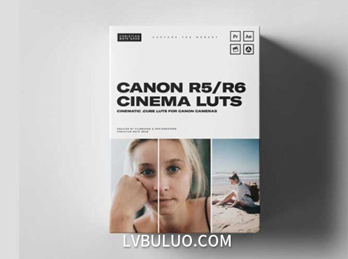 佳能相机R5/R6色彩还原摄影后期调色预设 Christian Mate Grab – Canon R5/R6 Cinematic LUTs
