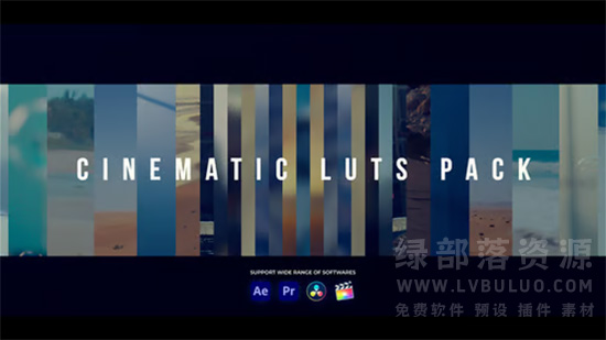 80个电影级大片短视频色彩调色LUT预设 Cinematic LUTs