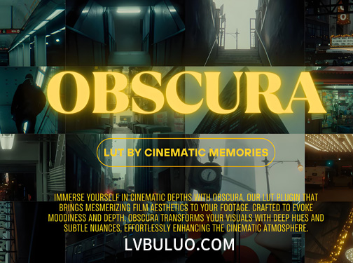 复古阴郁蓝调深邃香港老电影调色预设 Cinematic Memories – Obscura
