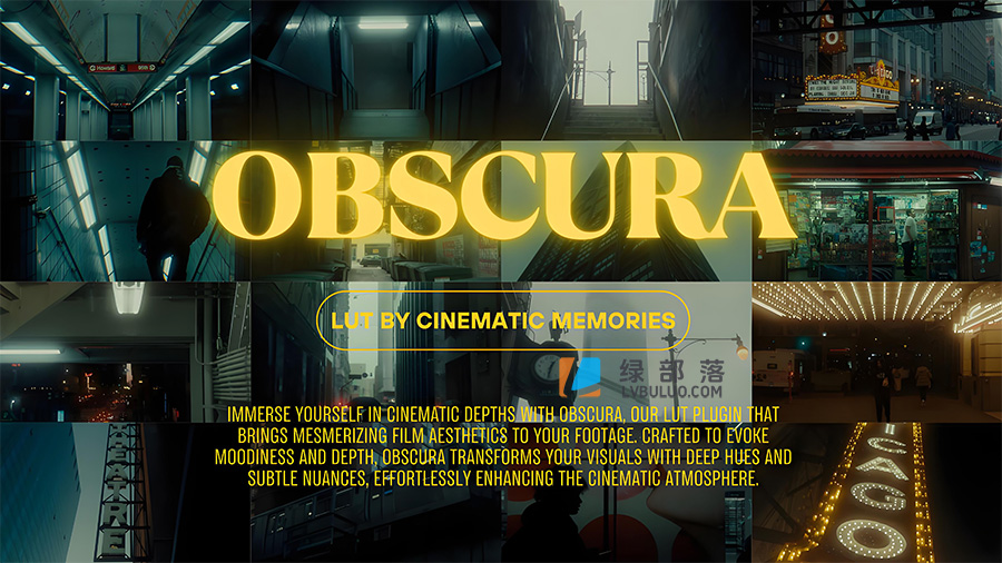 复古阴郁蓝调深邃香港老电影调色预设 Cinematic Memories – Obscura