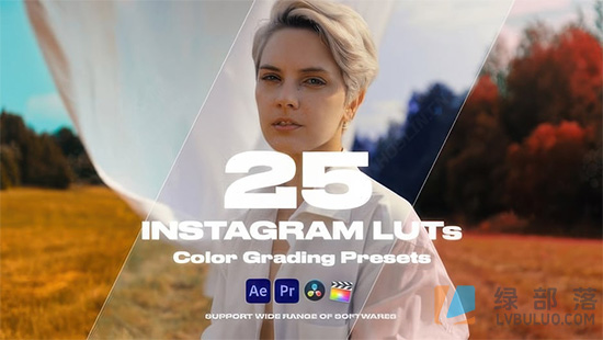 25个旅拍Vlog社交媒体短视频照片摄影调色预设 Colorify Instagram LUTs