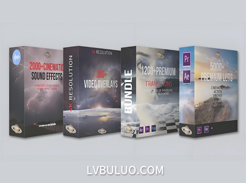 终极电影制作人制作后期转场+调色预设+视频+音效合集包 Complete Bundle // 8500+ Tools for Filmmakers