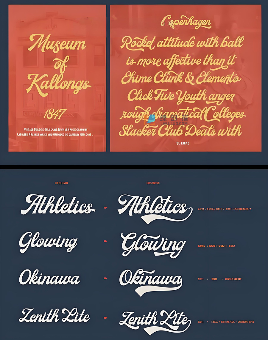 美式复古粗体英文字体