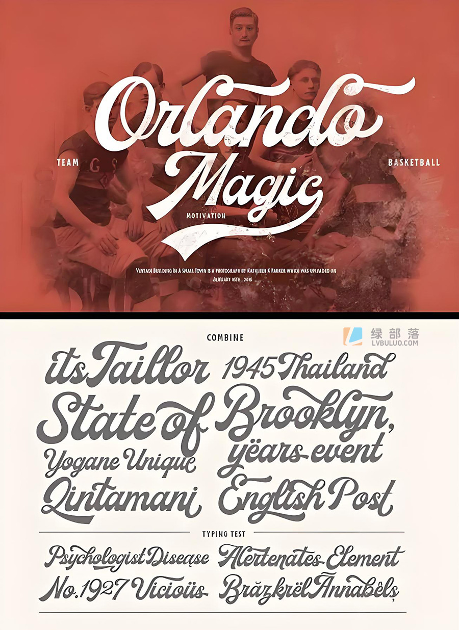 美式复古粗体英文字体