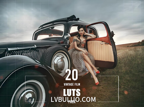 20个时尚复古胶片视频色彩调色预设 Eldamar Studio – 20 Vintage Film LUTs Pack
