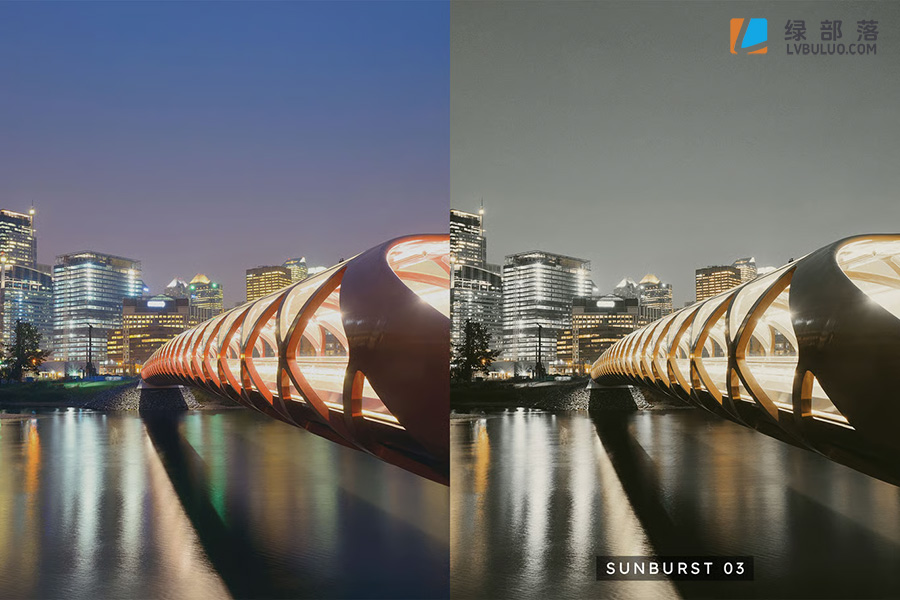 20个城市电流灯光夜景蓝黄色调调色预设 20 Electric Nights Lightroom Presets