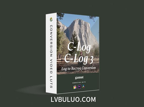 适用于佳能CLog/CLog3相机转换标准色彩调色预设 Gamut – Canon BaseLUTs for C-Log / C-Log 3