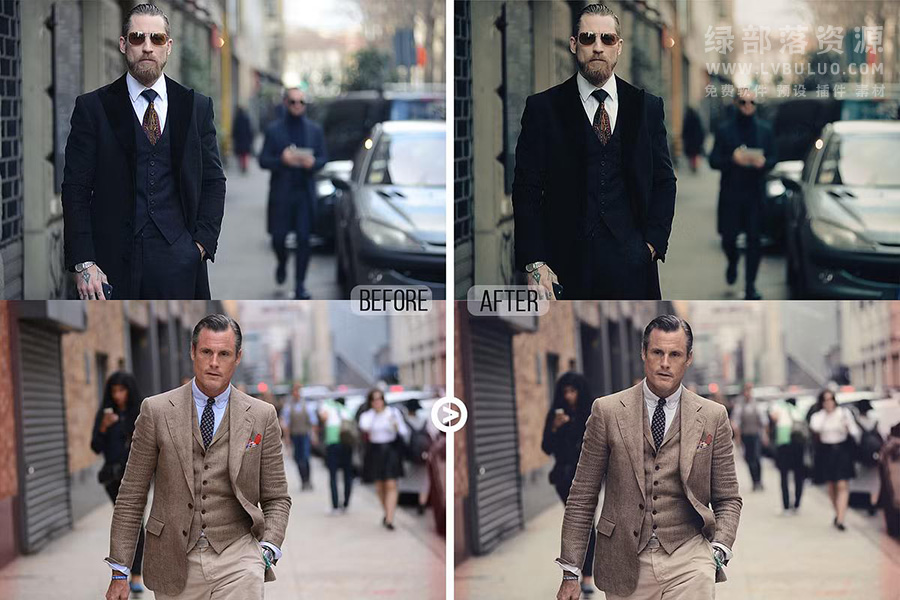 10个时尚优雅商务风视频照片调色LUT预设 Gentlemen Cinematic LUTs Pack