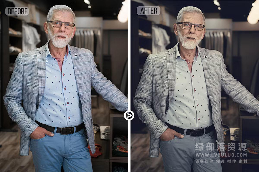 10个时尚优雅商务风视频照片调色LUT预设 Gentlemen Cinematic LUTs Pack