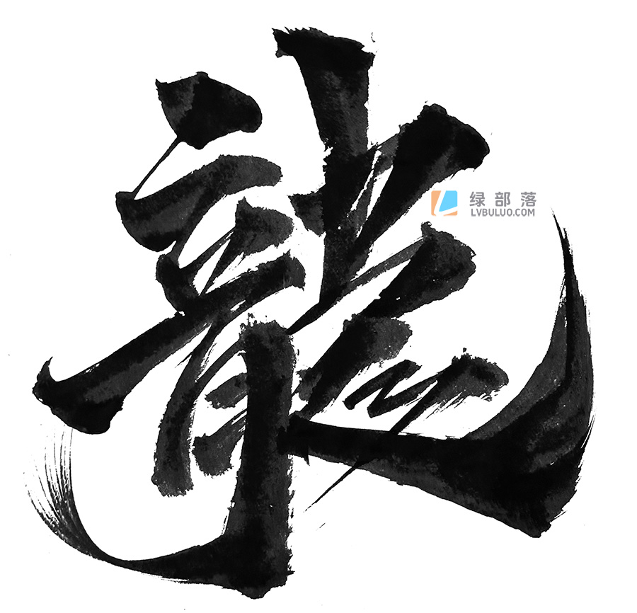 24款不同形式的龙书法psd工程文件免费可商用