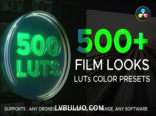 达芬奇预设-510组好莱坞风格电影视频风光空拍摄影调色 LUT Color Presets