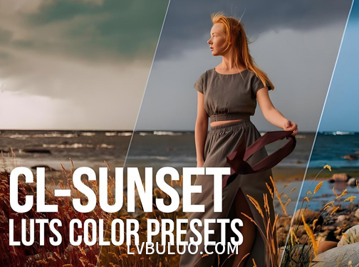 32个日出日落晚霞风光摄影视频调色预设 Pixflow – CL-Sunset Coloring LUTs