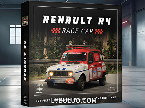 音效素材-437个雷诺R4汽车引擎轰鸣排气行驶鸣笛等音效 Renault R4