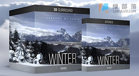 音效素材-105组冬季冰川严寒下雪风吹冰冻流水暴风雪自然环境音效 Seasons Of Earth Winter