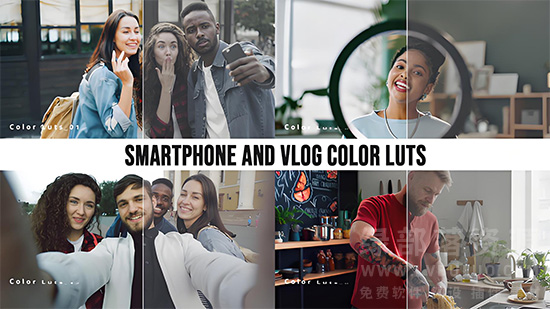 30个手机人像自拍Vlog旅拍视频调色预设 Smartphone and Vlog Color LUTs