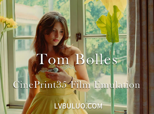 复古电影胶片Kodak Vision3 500T/250D,Fuji Eterna Vivid 160T色彩模拟调色预设+达芬奇PowerGrade节点预设 Tom Bolles – CinePrint35 Film Emulation
