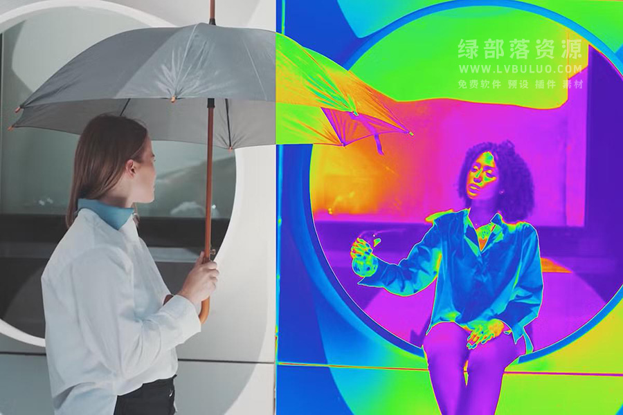 20个创意热成像反差效果调色滤镜LUT预设 Vamify – Thermography Effect LUT Pack