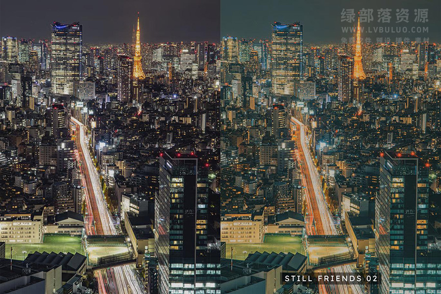 20个梦幻城市夜景哑光膜图片视频调色预设 20 Dreamy Night Lightroom Presets