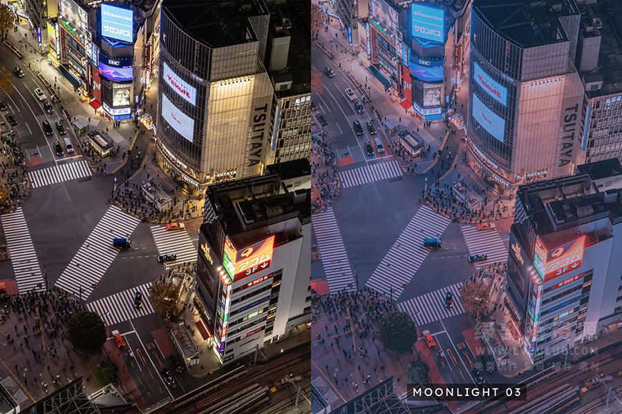 20个梦幻城市夜景哑光膜图片视频调色预设 20 Dreamy Night Lightroom Presets