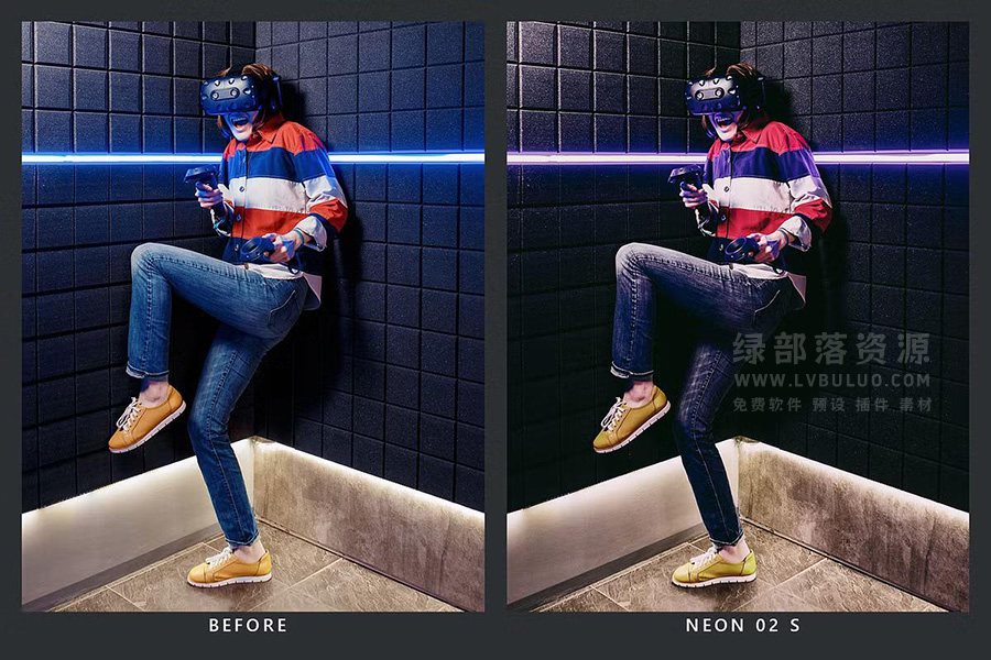 20个城市夜景赛博朋克紫色色调视频图片调色预设 20 Purple Lightroom Presets & LUTs