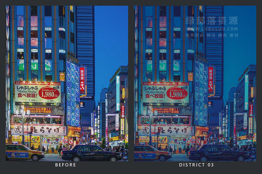20款日本新宿城市霓虹灯夜景街拍视频图片调色预设 20 Shinjuku Lightroom Presets & LUTs