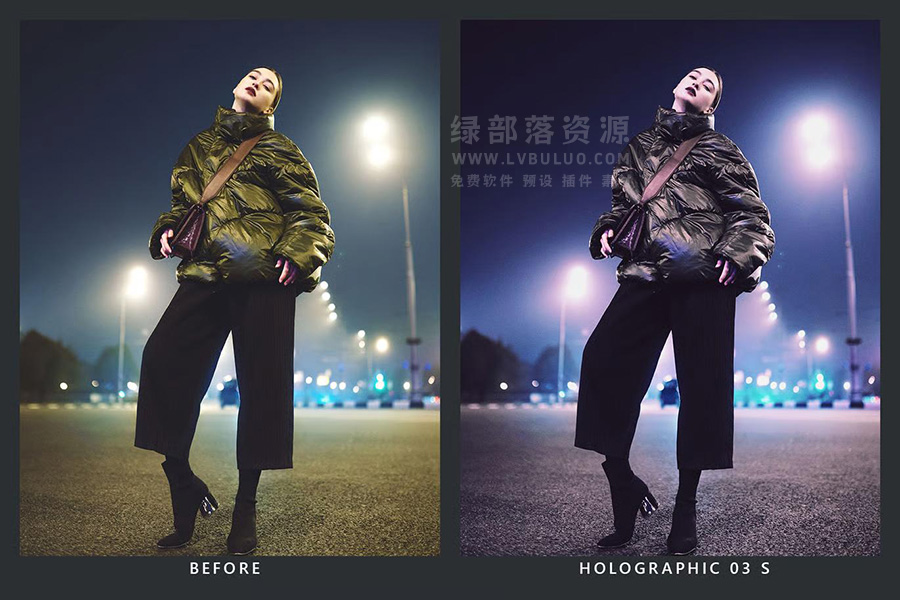 20个都市夜色霓虹灯蒸汽波魔幻色彩视频图片调色预设 20 Vaporwave Neon LR Presets