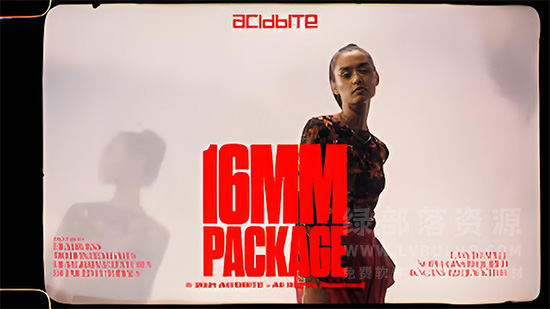 4K视频素材-31个16毫米复古电影胶片灼烧噪点刮痕做旧特效动画 AcidBite – 16mm