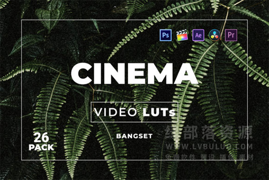 短视频Vlog电影感专业色彩视频图片调色预设第26款 Bangset Cinema Video LUTs Pack 26