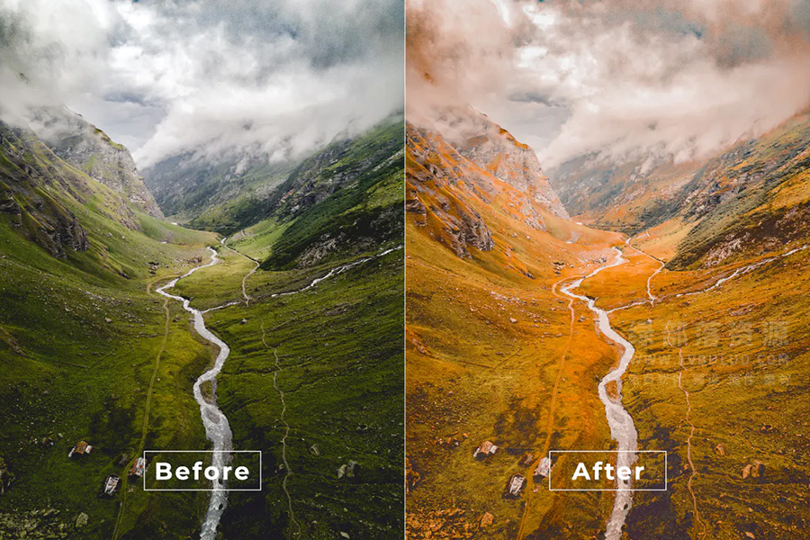 短视频Vlog电影感专业色彩视频图片调色预设第29款 Bangset Cinema Video LUTs Pack 29