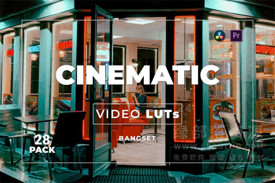 第28款短视频Vlog电影感色彩视频图片调色预设包 Bangset Cinematic Pack 28 Video LUTs