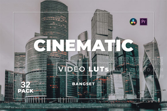第32款短视频Vlog电影感色彩视频图片调色预设包 Bangset Cinematic Pack 32 Video LUTs