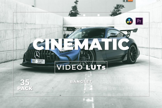 第35款短视频Vlog电影感色彩视频图片调色预设包 Bangset Cinematic Pack 35 Video LUTs