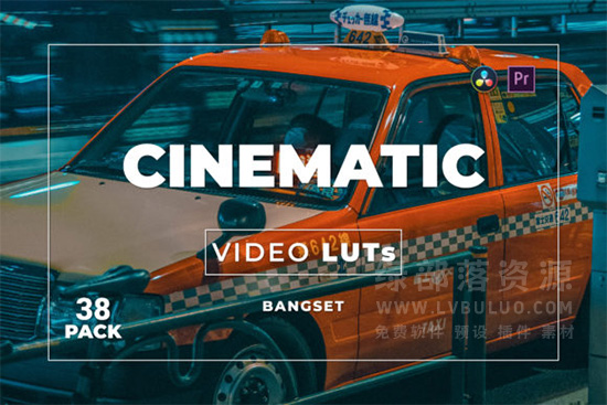 第38款短视频Vlog电影感色彩视频图片调色预设包 Bangset Cinematic Pack 38 Video LUTs