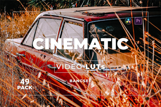 第49款短视频Vlog电影感色彩视频图片调色预设包 Bangset Cinematic Pack 49 Video LUTs