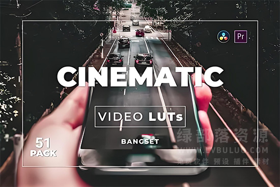 第51款短视频Vlog电影感色彩视频图片调色预设包 Bangset Cinematic Pack 51 Video LUTs