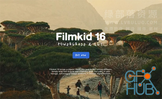 16MM胶片经典复古摄影色彩模拟+达芬奇PowerGrade预设 Filmkid 16 PowerGrade & LUT