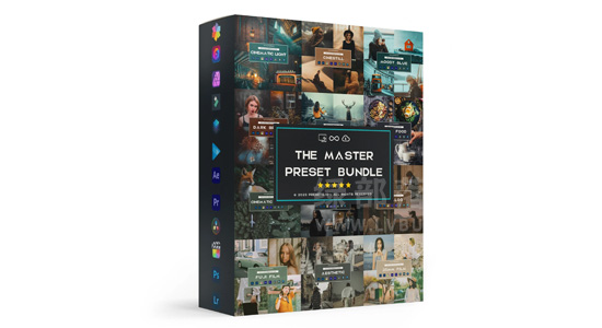 56套721款摄影师后期风格化照片视频调色预设 Presets.io – The Master Preset Bundle