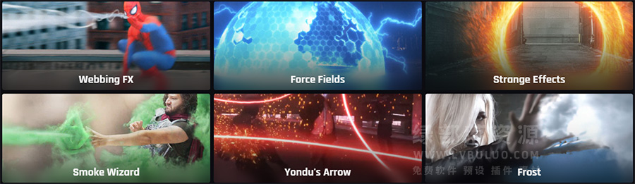 4K视频素材-776个魔术水晶力量电流传送门冲击波等等特效 Production Crate – Magic Powers 4K