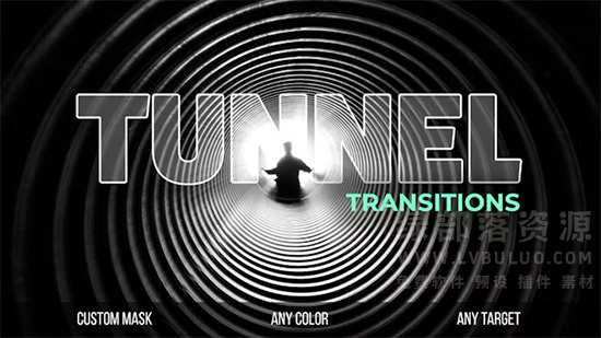 4K视频素材-24个隧道涡流穿梭转场动画 Tunnel Transitions