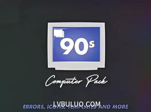 视频素材-90年代老电脑界面老win系统错误弹窗动画 90’s Computer Editing Pack